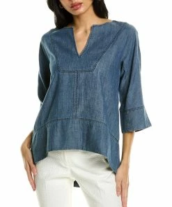 Wholesale 🛒 Trina Turk Palm Tree Linen-Blend Top for 👩 women ⭐