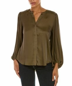 Deals 👏 Trina Turk Devilline Silk-Blend Top for 👩 women 👍