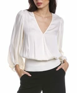 Promo ⭐ Trina Turk Courageous Silk-Blend Top for 👩 women 😉