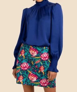 Top 10 ✨ Trina Turk Nisha Top in Bengal Blue for 👩 women 👍