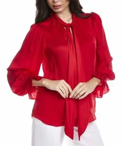 Cheap 👍 Trina Turk Hemmingway Silk-Blend Top for 👩 women ❤️