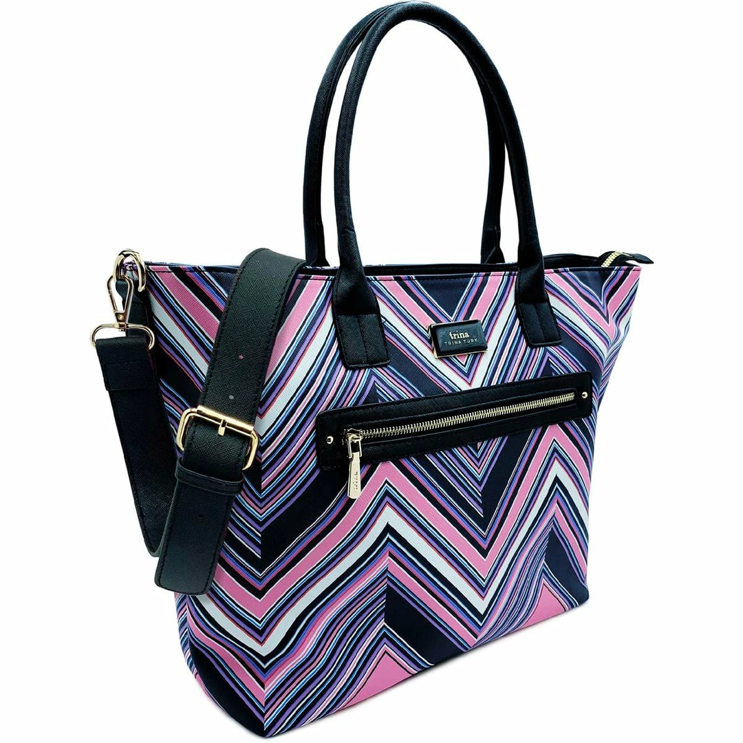 Cheapest ❤️ Trina Turk 👩 Womens Vegan Leather Faux Leather Tote 👜 Handbag ⌛ 2 Cheapest ❤️ Trina Turk 👩 Womens Vegan Leather Faux Leather Tote 👜 Handbag ⌛ - Image 2