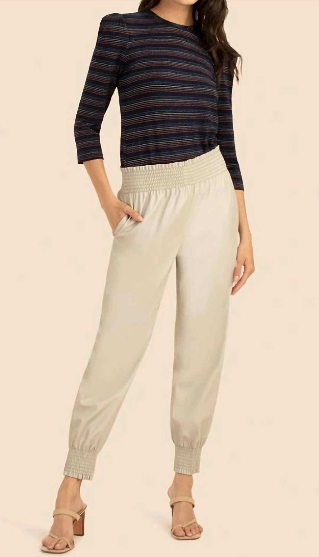 Outlet โจ Trina Turk Channel Islands Pant in Oyster for ๐ฉ women ๐ 3 Outlet โจ Trina Turk Channel Islands Pant in Oyster for ๐ฉ women ๐ - Image 3