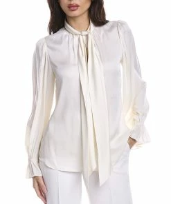 Flash Sale 👏 Trina Turk Hemmingway Silk-Blend Top for 👩 women 😉