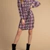 Cheapest 🌟 Trina Turk Aztec 👗 Dress in Purple for 👩 women 🎁