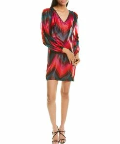 Outlet โ Trina Turk Hitachi Silk-Blend Mini Shift ๐ Dress for ๐ฉ women ๐