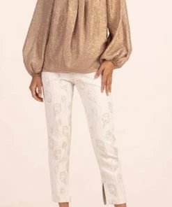 Wholesale 💯 Trina Turk Otherworldly Top in Flawless Beige/Gold for 👩 women 😍