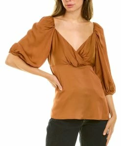 Top 10 ❤️ Trina Turk Impressives Silk-Blend Top for 👩 women 💯
